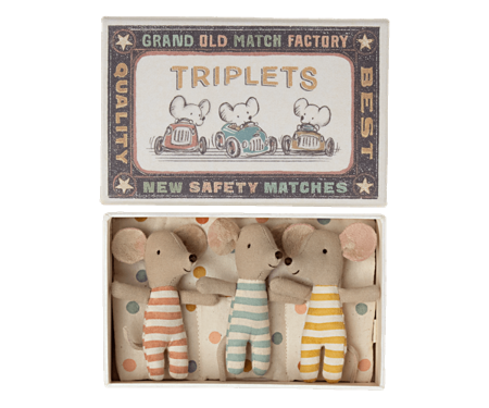 maileg triplet baby mice
