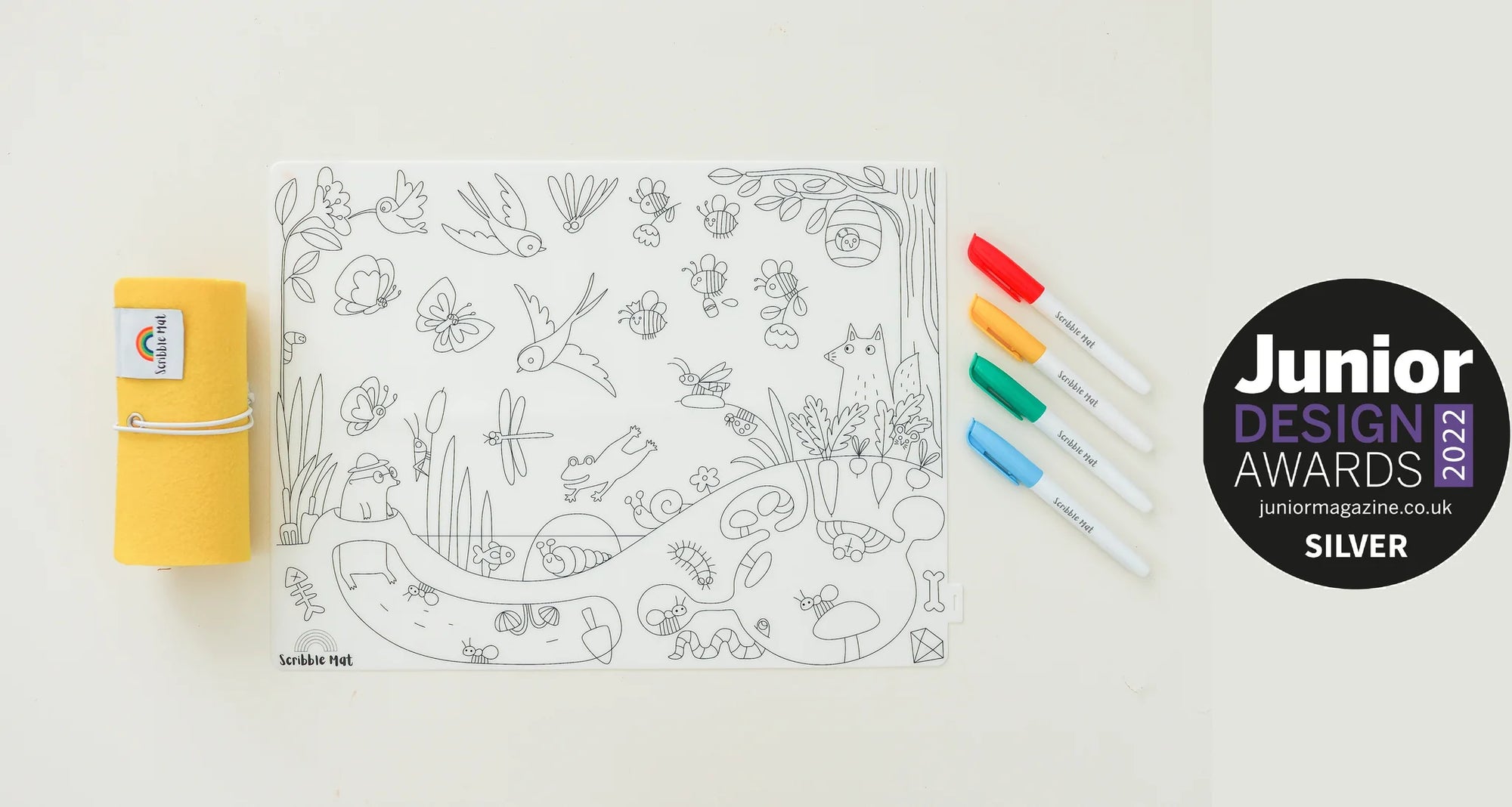 Scribble Mat - In The Garden Reusable Mat