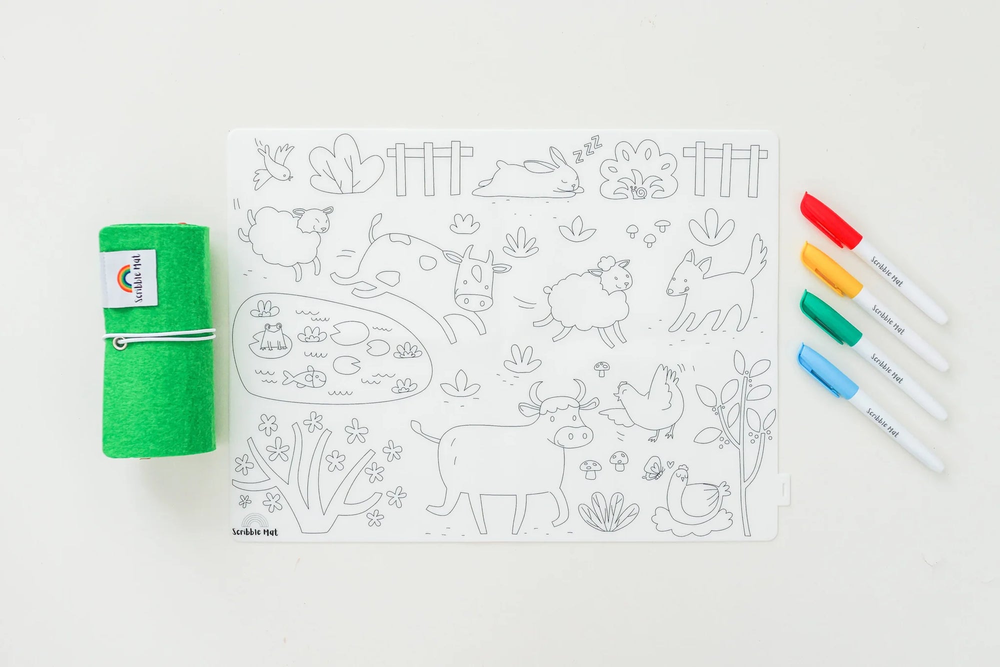 Scribble Mat - On the Farm Reusable Mat