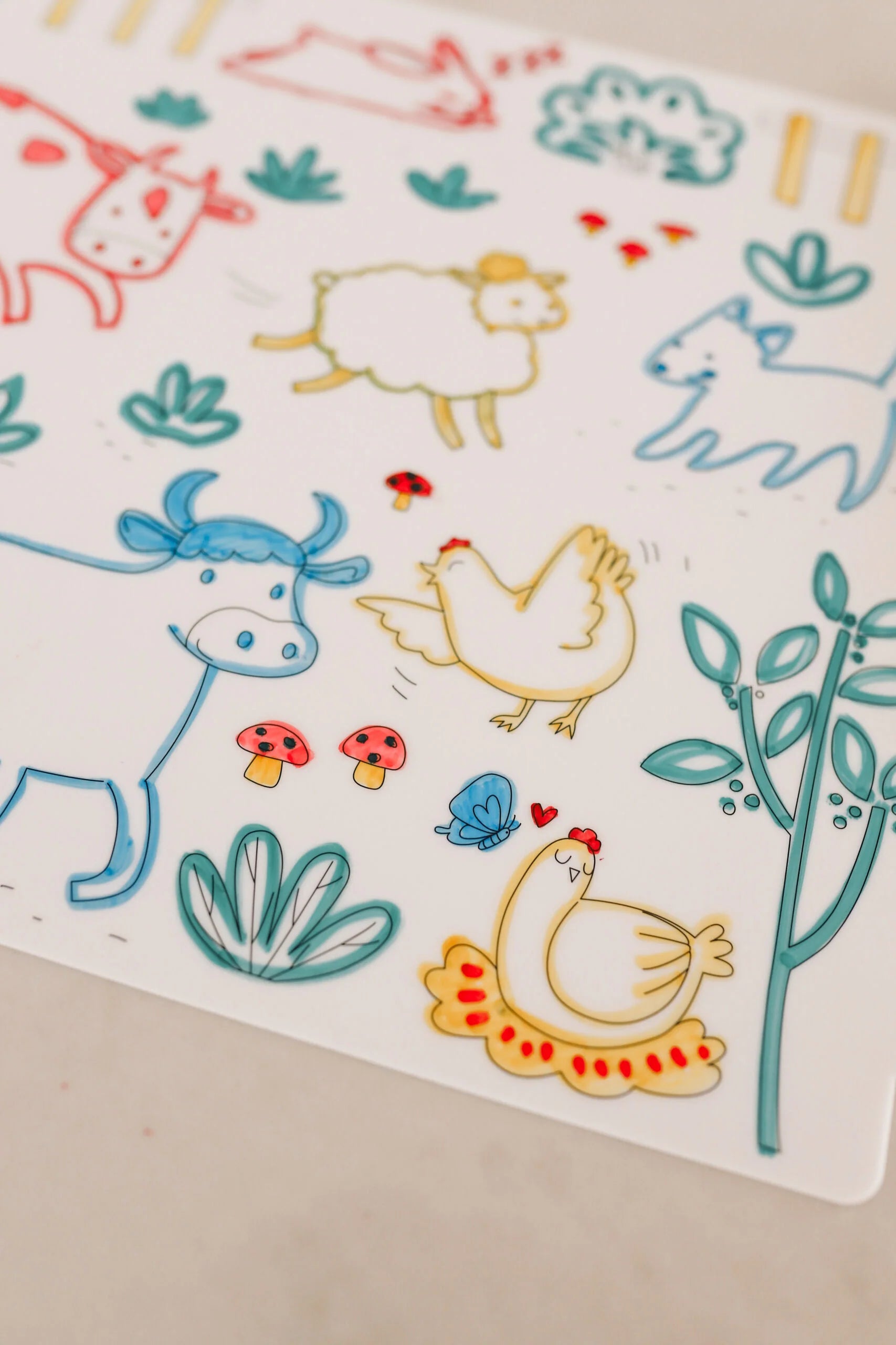 Scribble Mat - On the Farm Reusable Mat