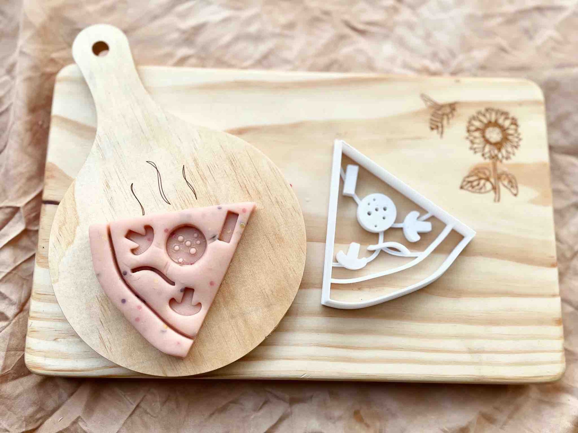 Beadie Bug Play - Wooden Pizza Paddle