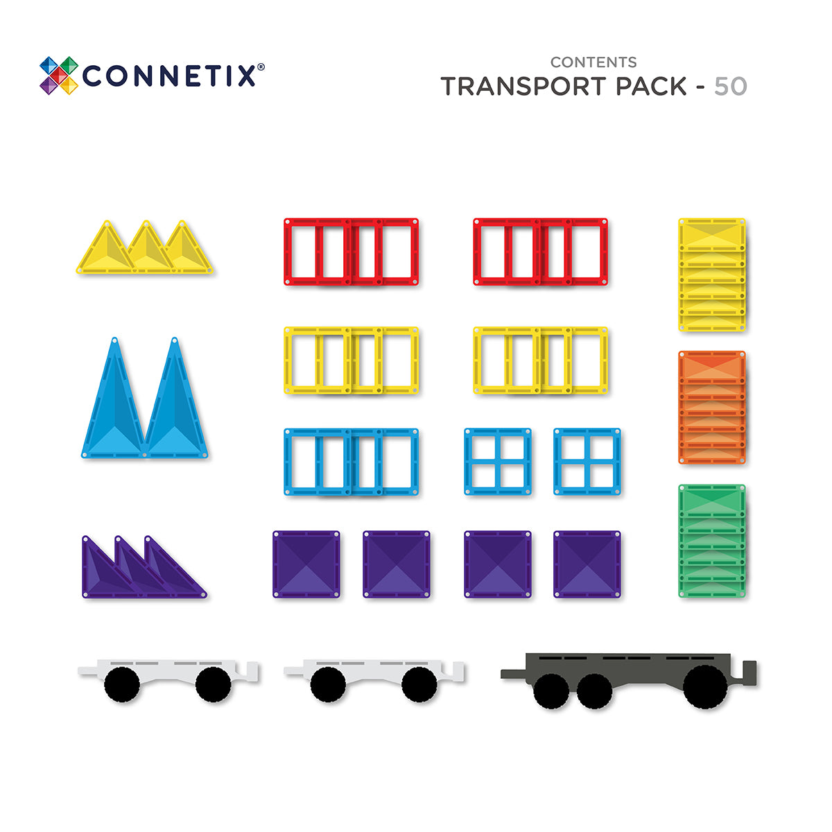 CONNETIX - Rainbow Transport Pack 50 pc