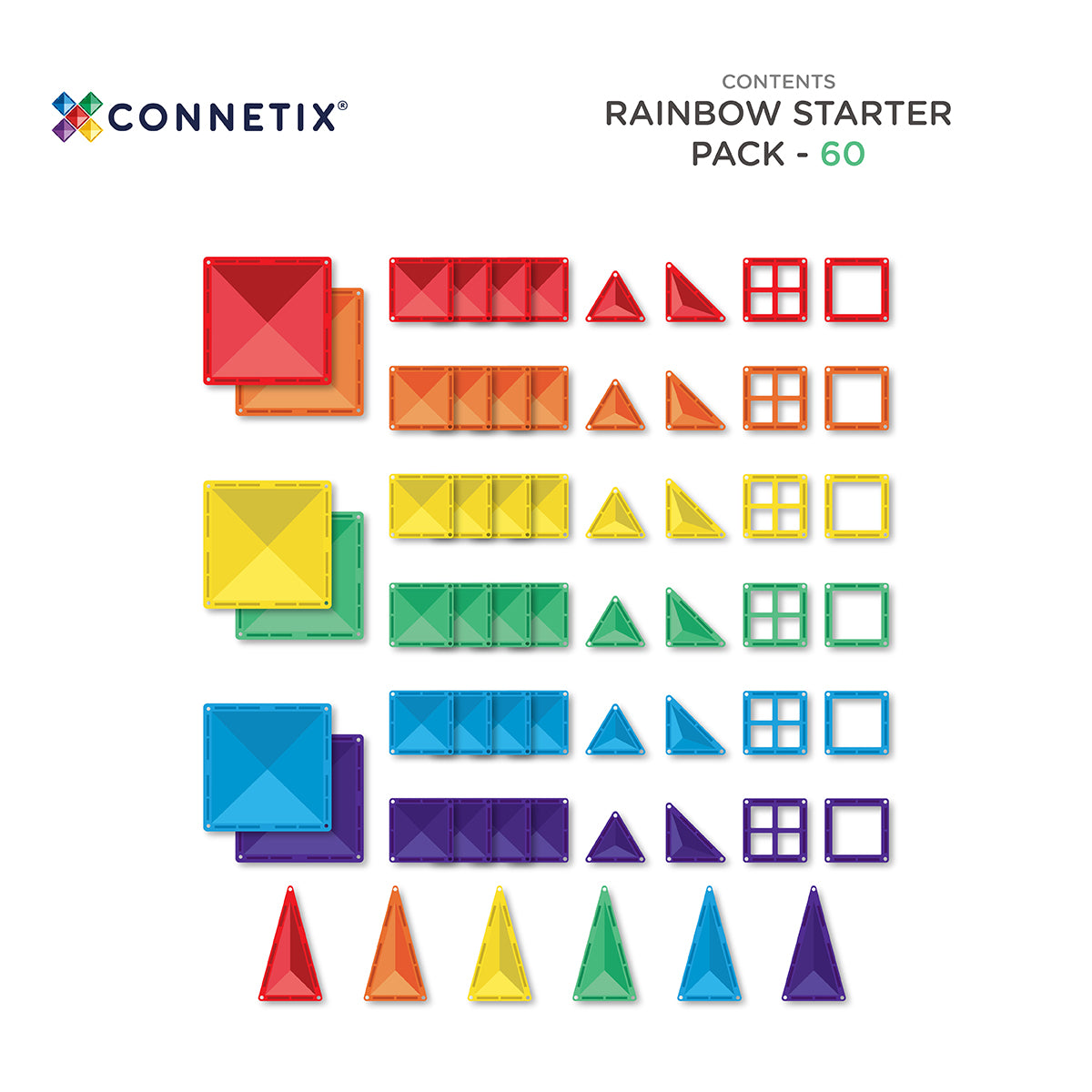 CONNETIX - Rainbow Starter Pack 60 pc