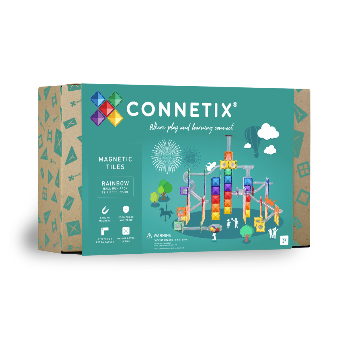 CONNETIX - Rainbow Ball Run Pack 92 pc
