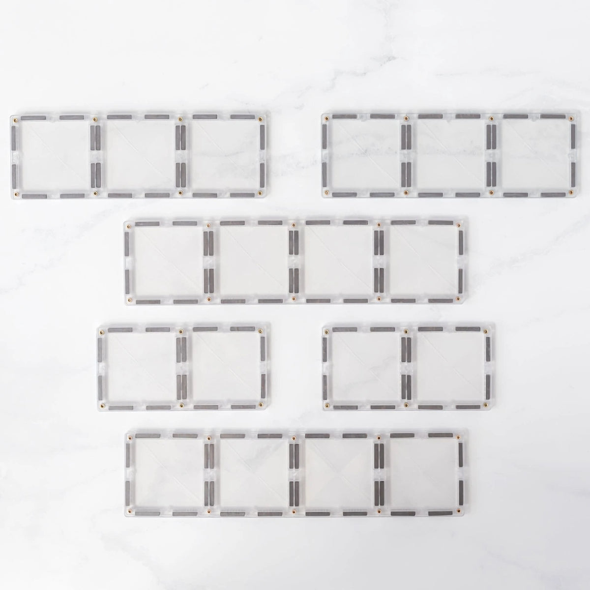 (Pre-Order; ETA 17/09) CONNETIX - Clear Rectangle Pack 12 pc
