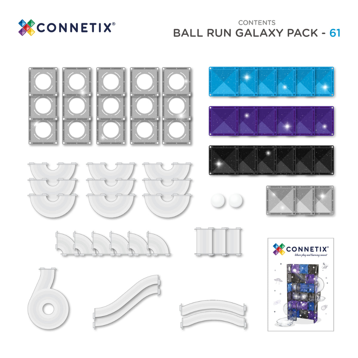 CONNETIX - Ball Run Galaxy Pack 61 pc