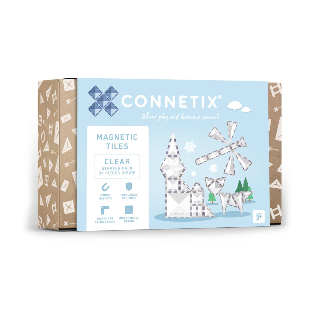 (Pre-Order; ETA 17/09) CONNETIX - Clear Starter Pack 34 pc