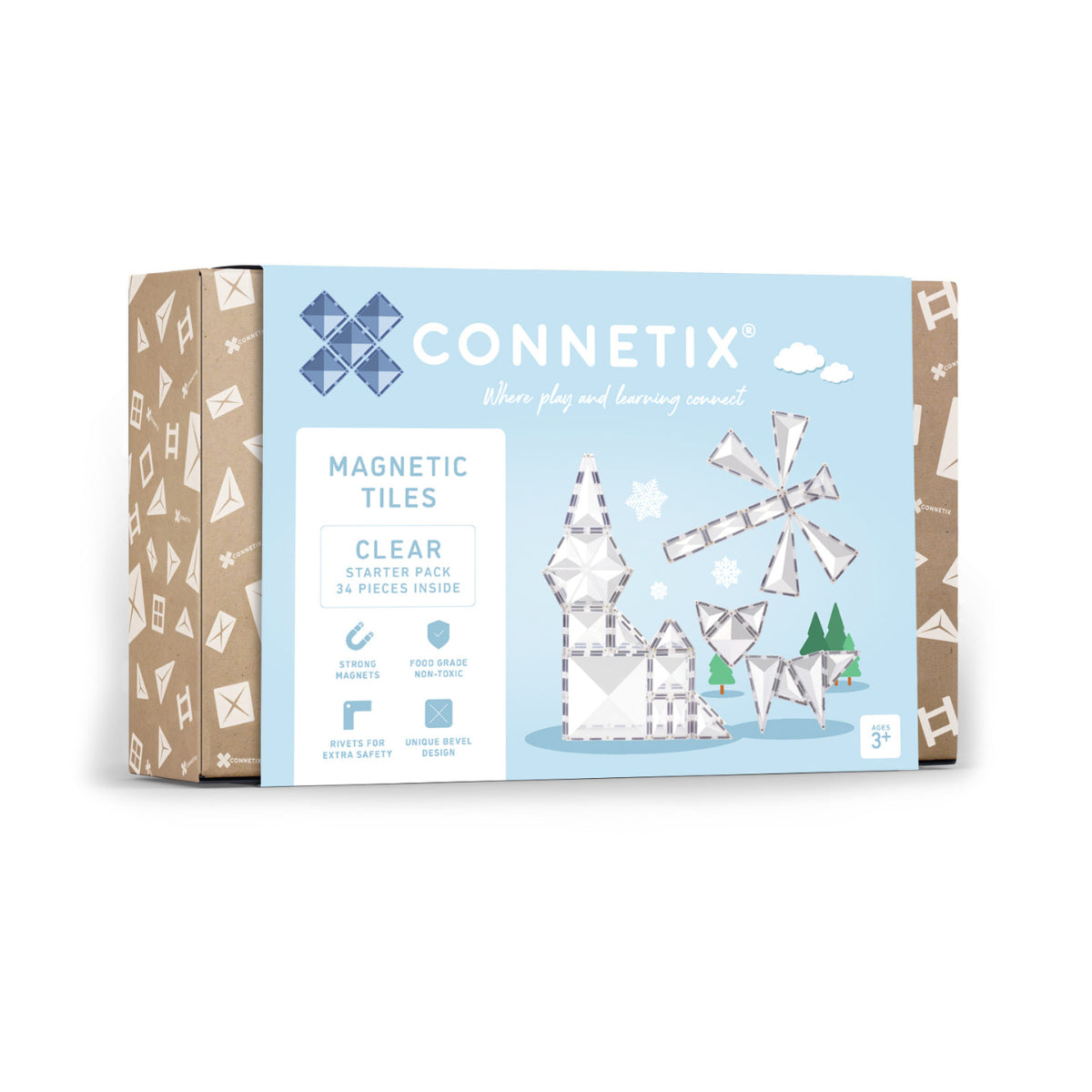 (Pre-Order; ETA 17/09) CONNETIX - Clear Starter Pack 34 pc