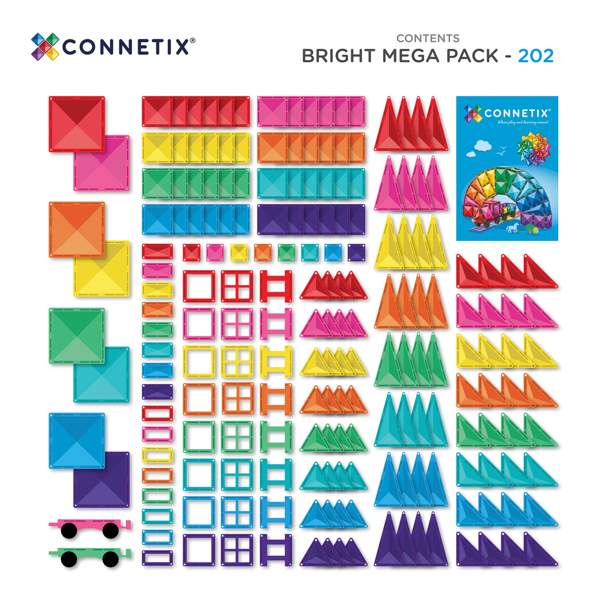 (Pre-Order; ETA 17/09) CONNETIX - Bright Mega Pack 202 pc (NEW)