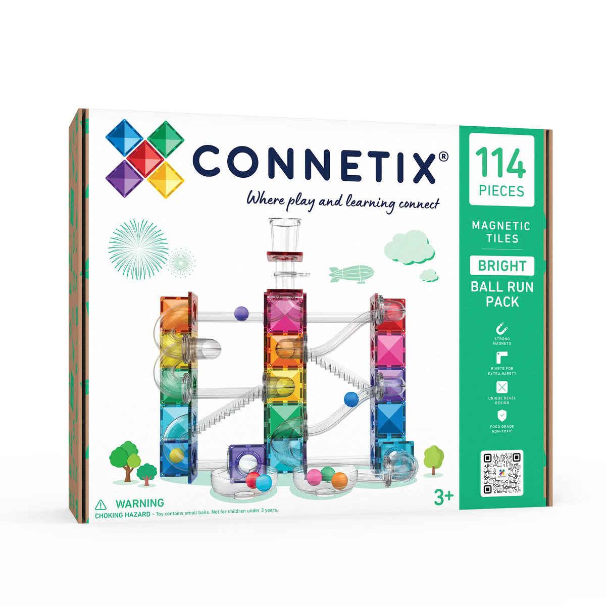 (Pre-Order; ETA 17/09) CONNETIX - Ball Run Bright Pack 114 pc (NEW)