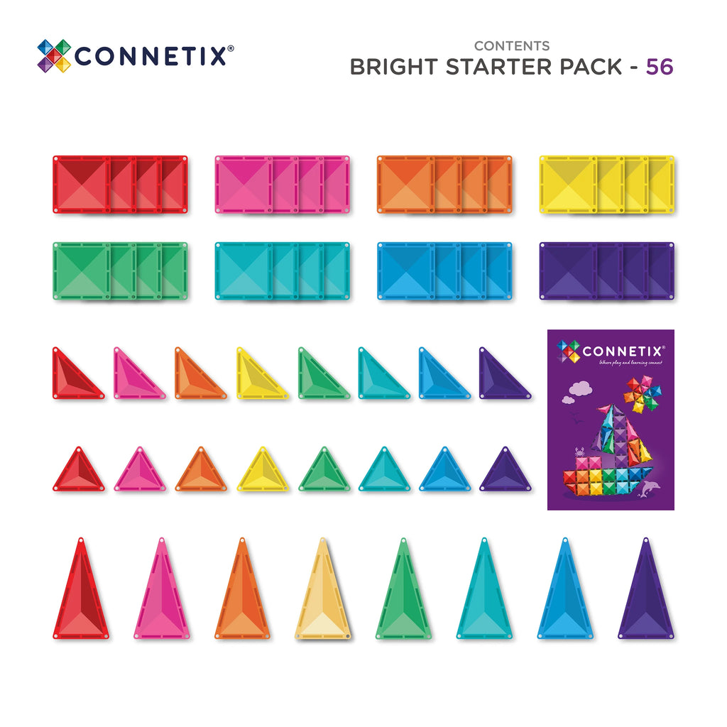 (Pre-Order; ETA 17/09) CONNETIX - Bright Starter Pack 56 pc (NEW)