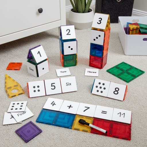Learn & Grow Magnetic Tile Topper - Numeric Pack (40 Piece)
