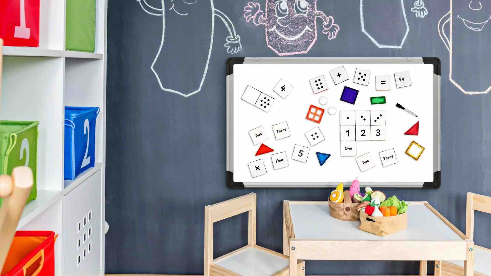 Learn & Grow Magnetic Tile Topper - Numeric Pack (40 Piece)