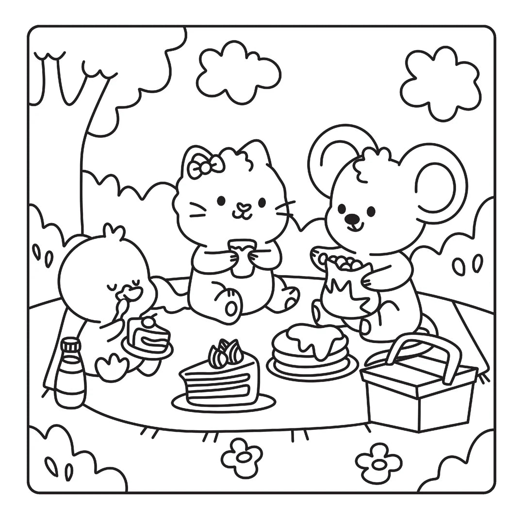 Book | Happy Days - Scooty Cuties Cosy Colouring Kit