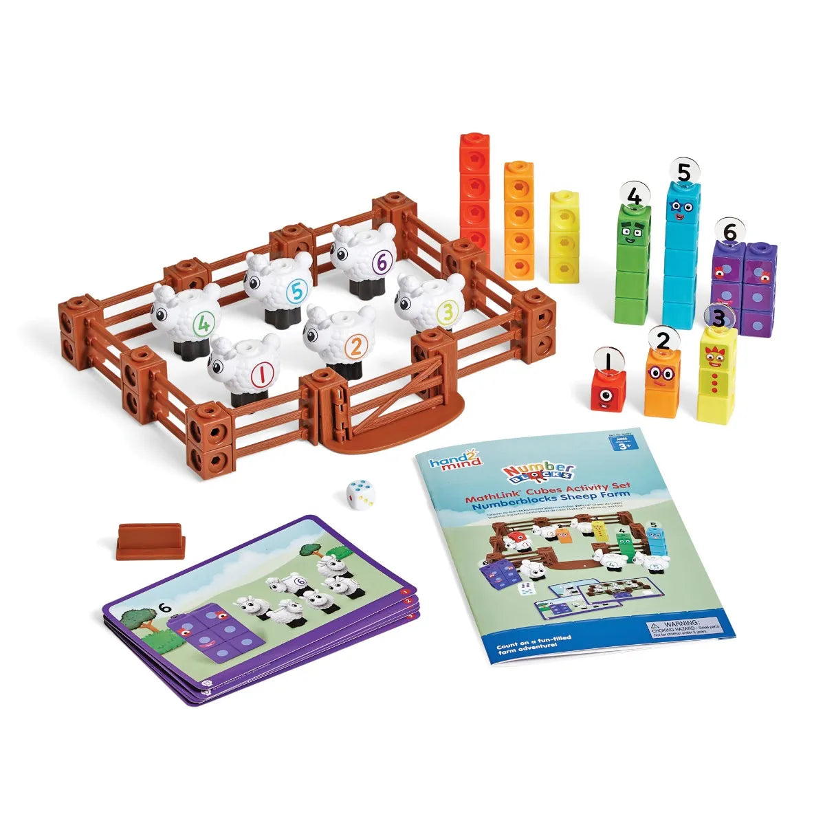 Hand2Mind - MathLink Cubes Activity Set- Numberblocks Sheep Farm
