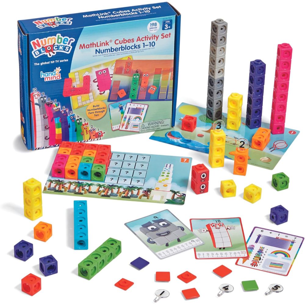Hand2Mind - Numberblocks MathLink Cubes 1–10 Activity Set