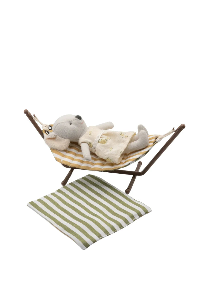 Rugaroo - The Eucalyptus/Ochre Hammock | Rugaroo Miniature Doll Accessories