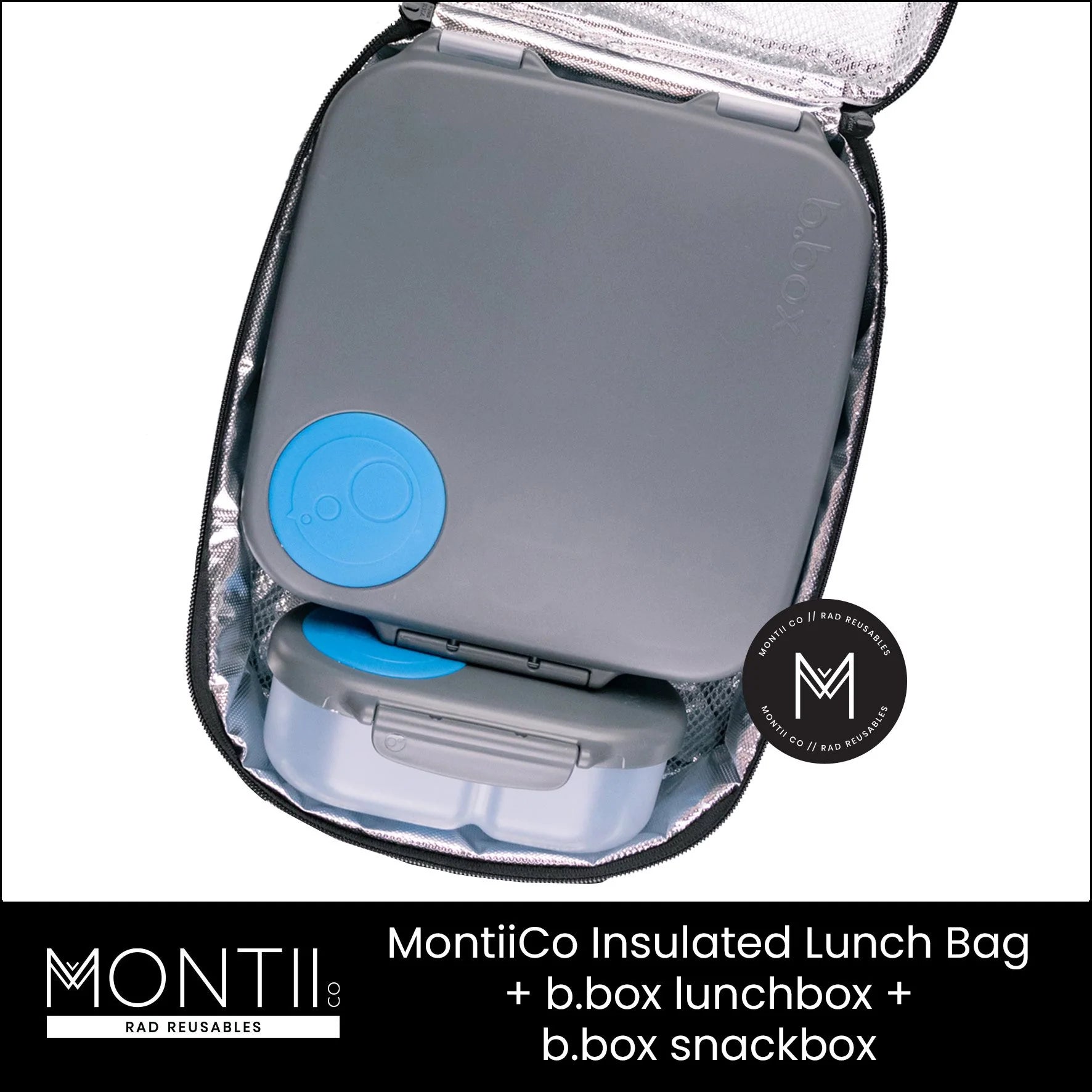 b.box Lunchbox - Blue Slate