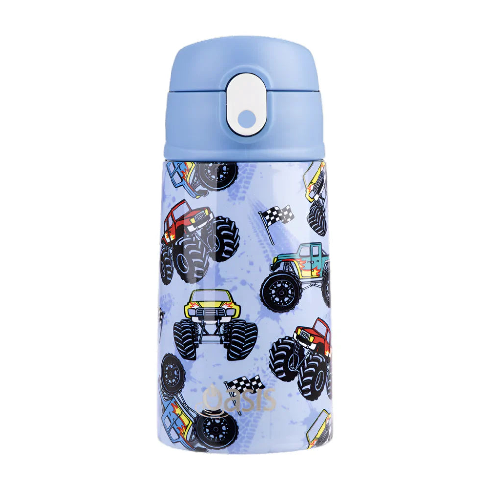 Oasis - Kids Insulated Drink Bottle with Sipper Straw - 400ml