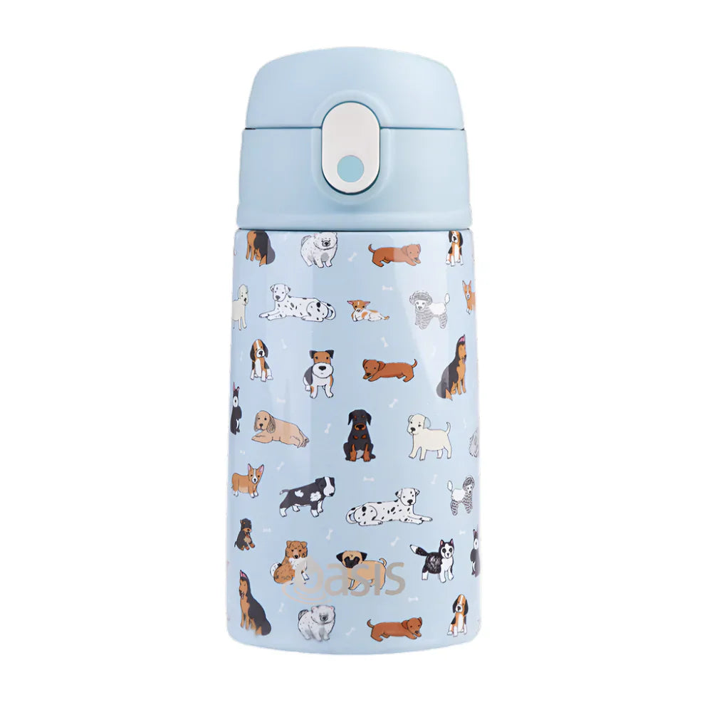 Oasis - Kids Insulated Drink Bottle with Sipper Straw - 400ml