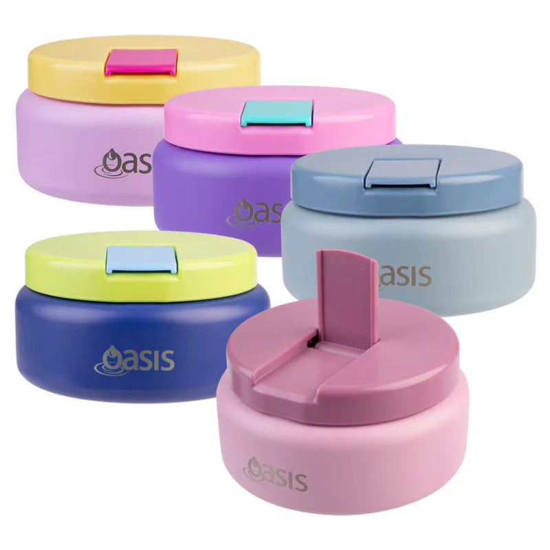 Oasis - Stainless Steel Double Wall Insulated Food Flask With Quick Release Lid - 230ml