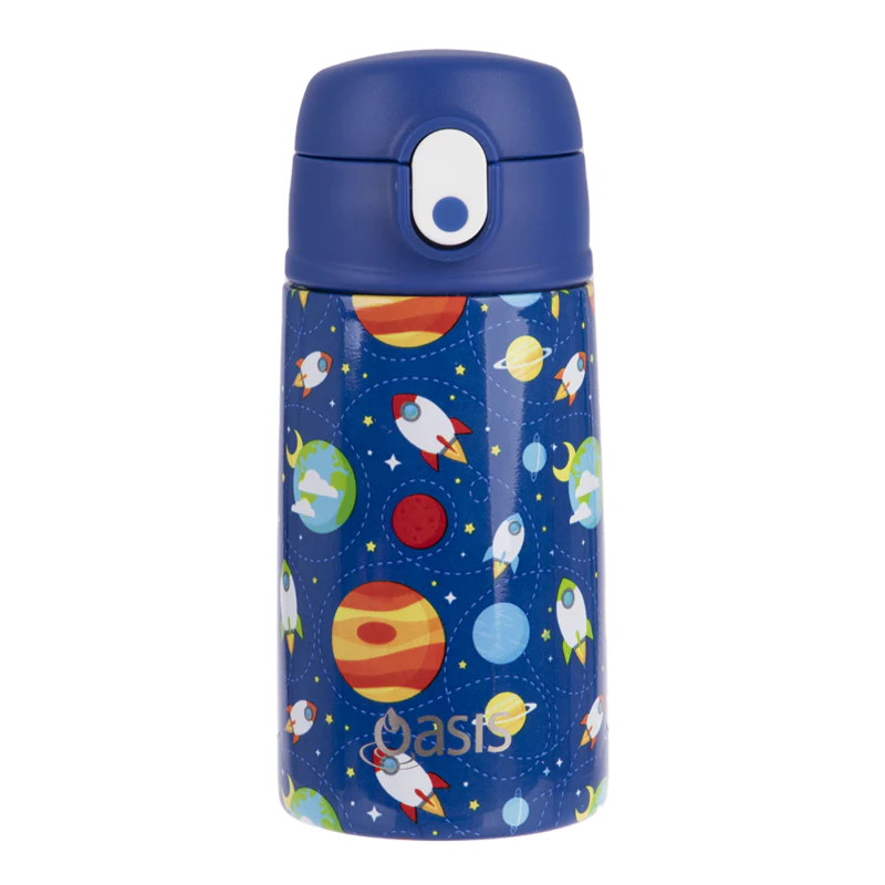 Oasis - Kids Insulated Drink Bottle with Sipper Straw - 400ml