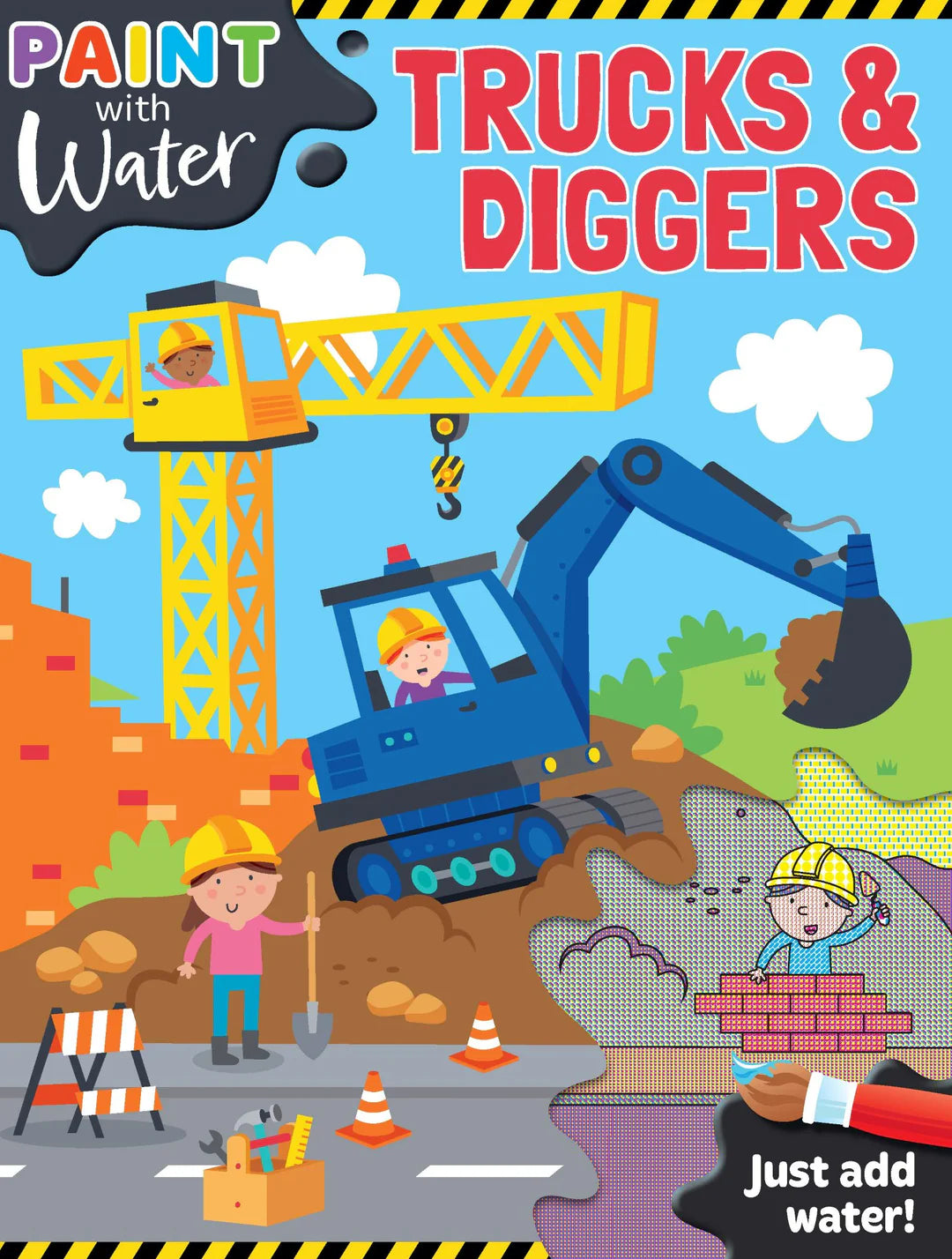 Book | Paint with Water - Trucks & Diggers Vol. 2