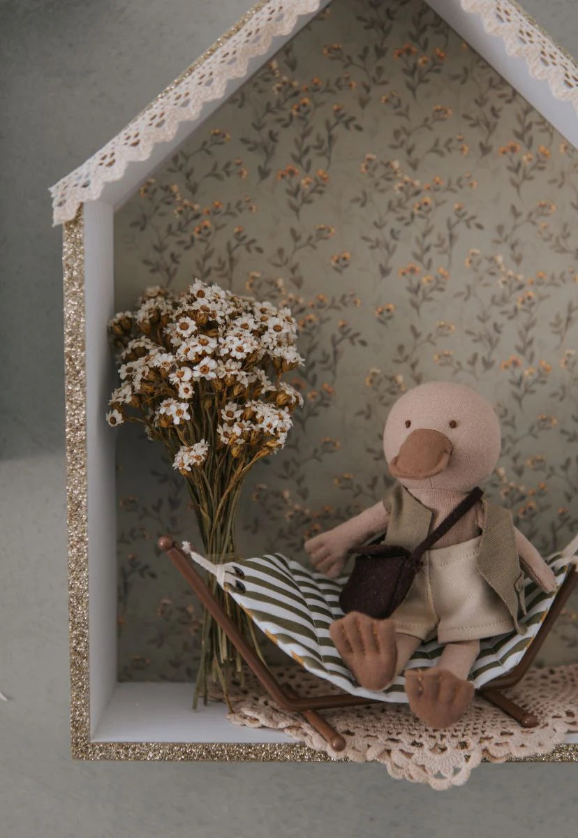Rugaroo - The Eucalyptus/Ochre Hammock | Rugaroo Miniature Doll Accessories