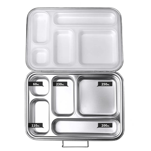 (Pre-Order; ETA 23/9) Ecococoon Bento Box 5 Stainless Steel - Leak Proof - Blueberry