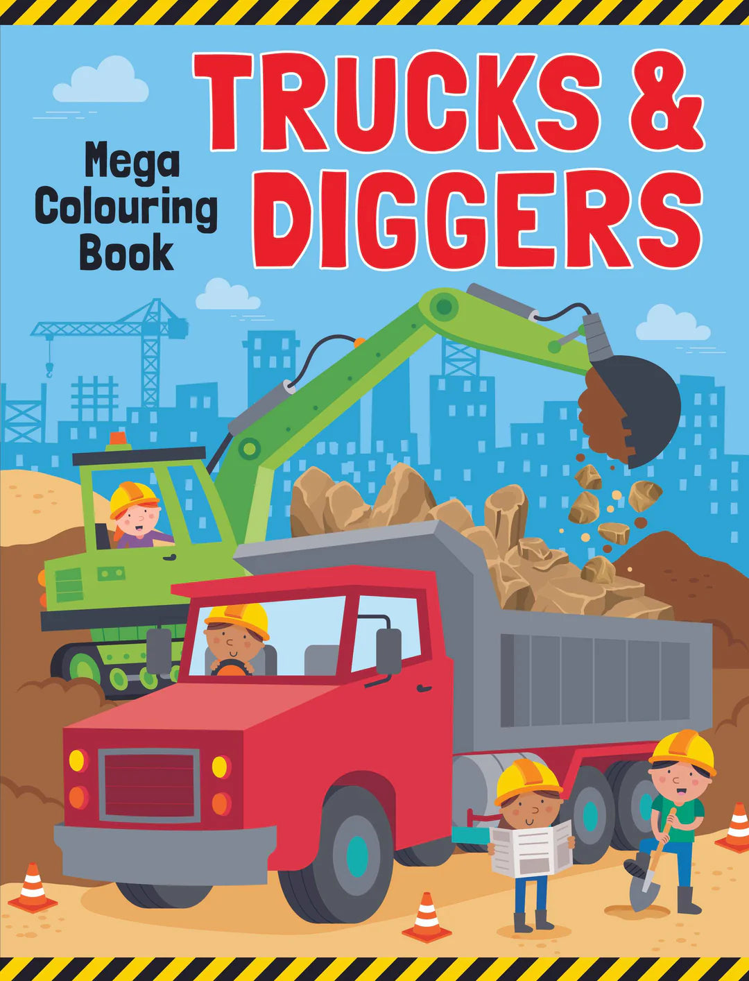 Book | Trucks & Diggers - Mega Colouring Book