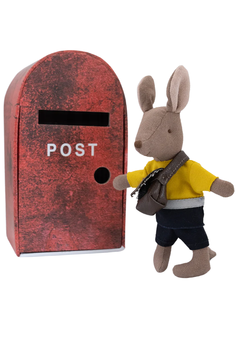 Rugaroo - Joey |The Postie | Kangaroo Doll with bag in Post Box
