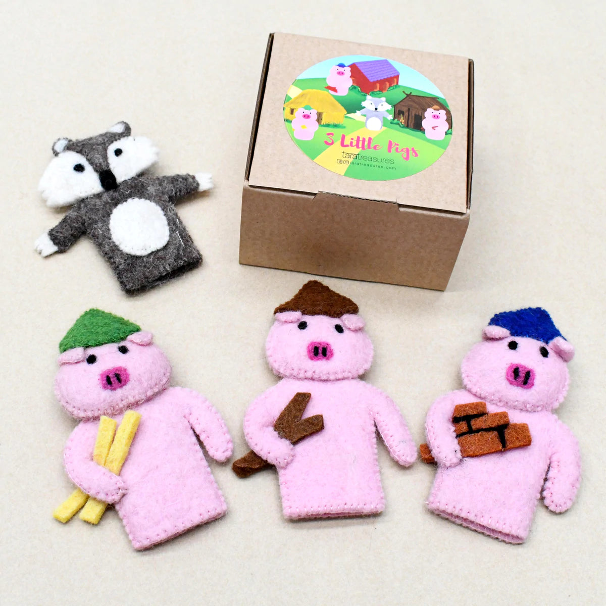The Three Little Pigs - Finger Puppet Set