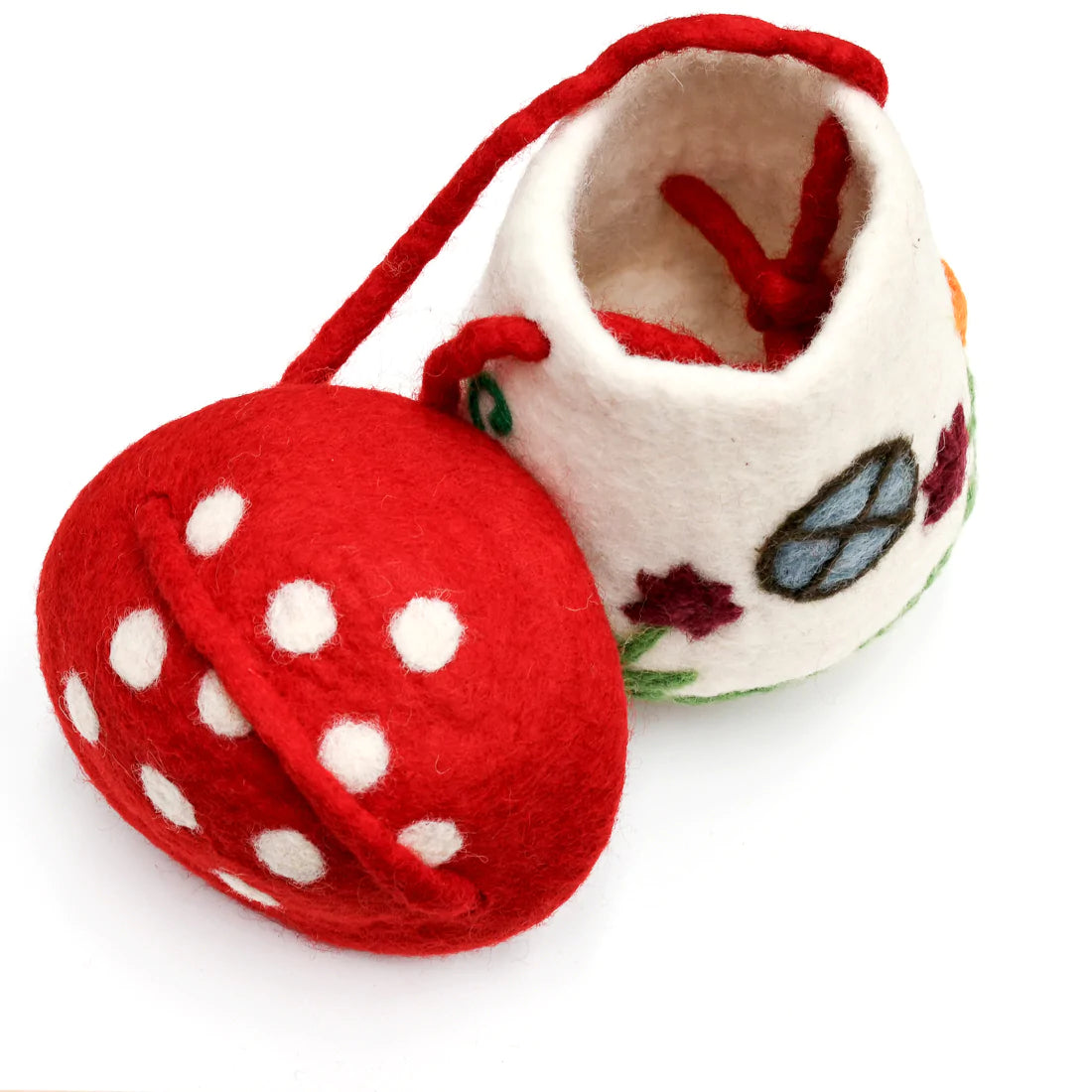 Tara Treasures - Felt Mushroom Toadstool Bag
