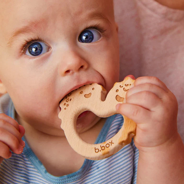 b.box - Trio Teether - Blush Monster
