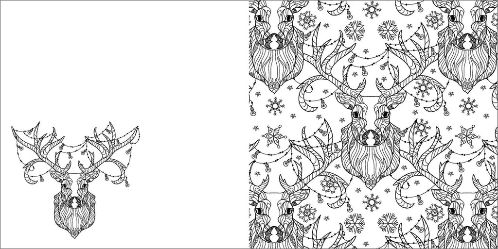 Book | Christmas Colouring Book - Holly Jolly
