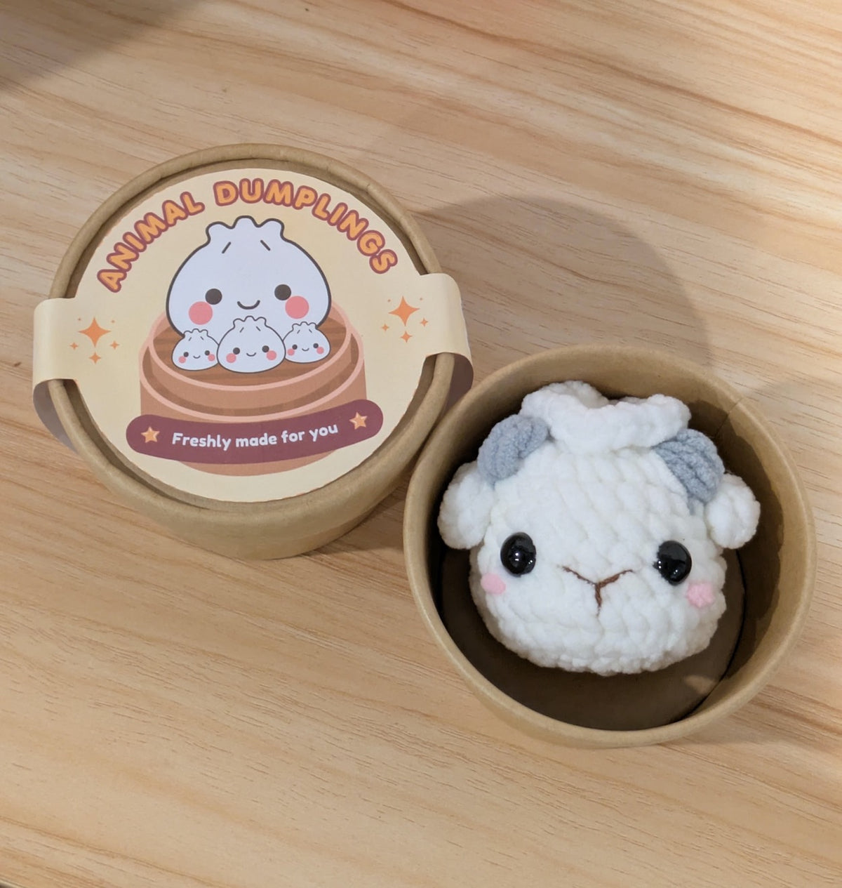 Bambi Bunny - Squishy Farm Animal Crochet Dumplings