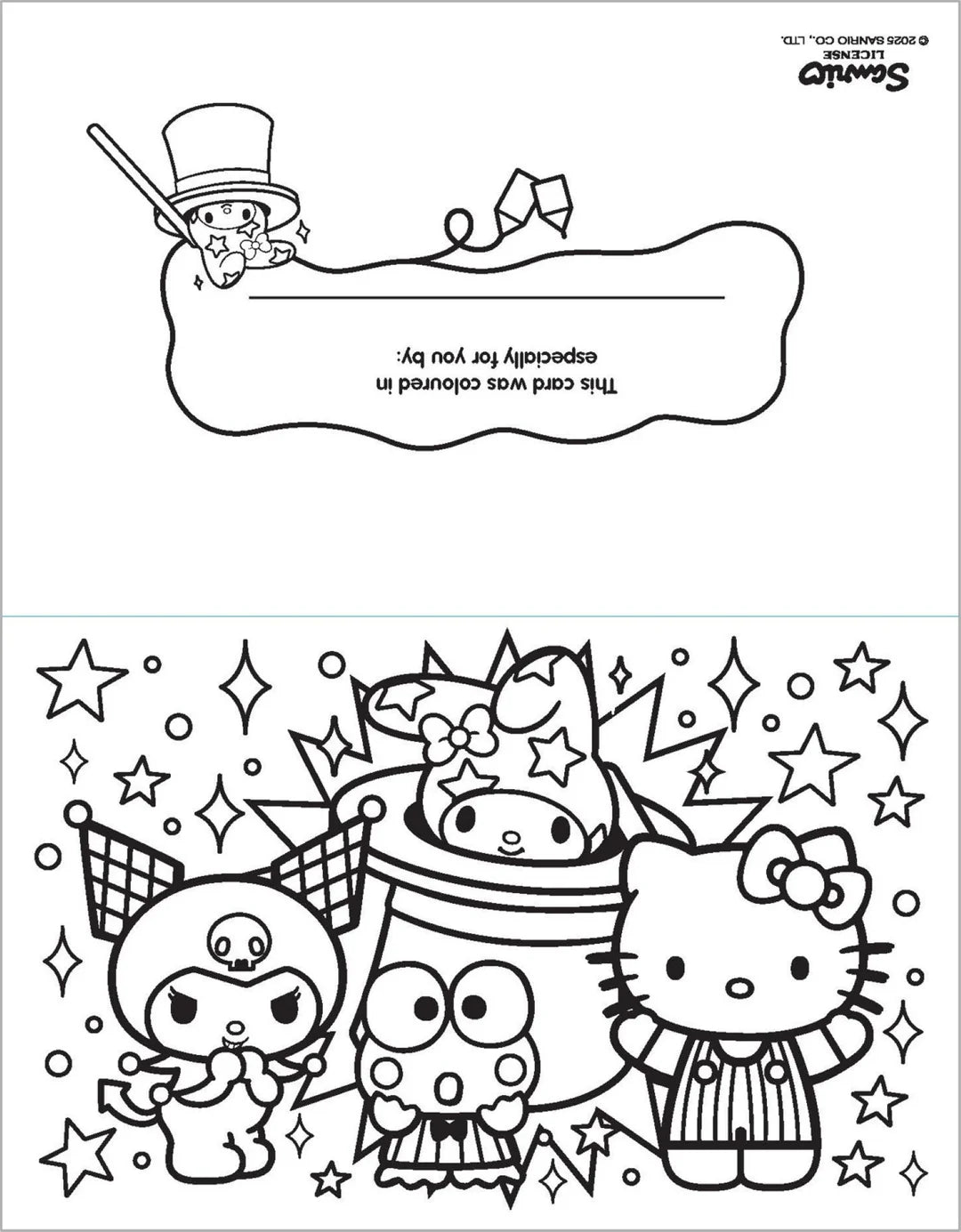 Book | Hello Kitty and Friends - Colour-Your-Own Greeting Cards and Gift Tags