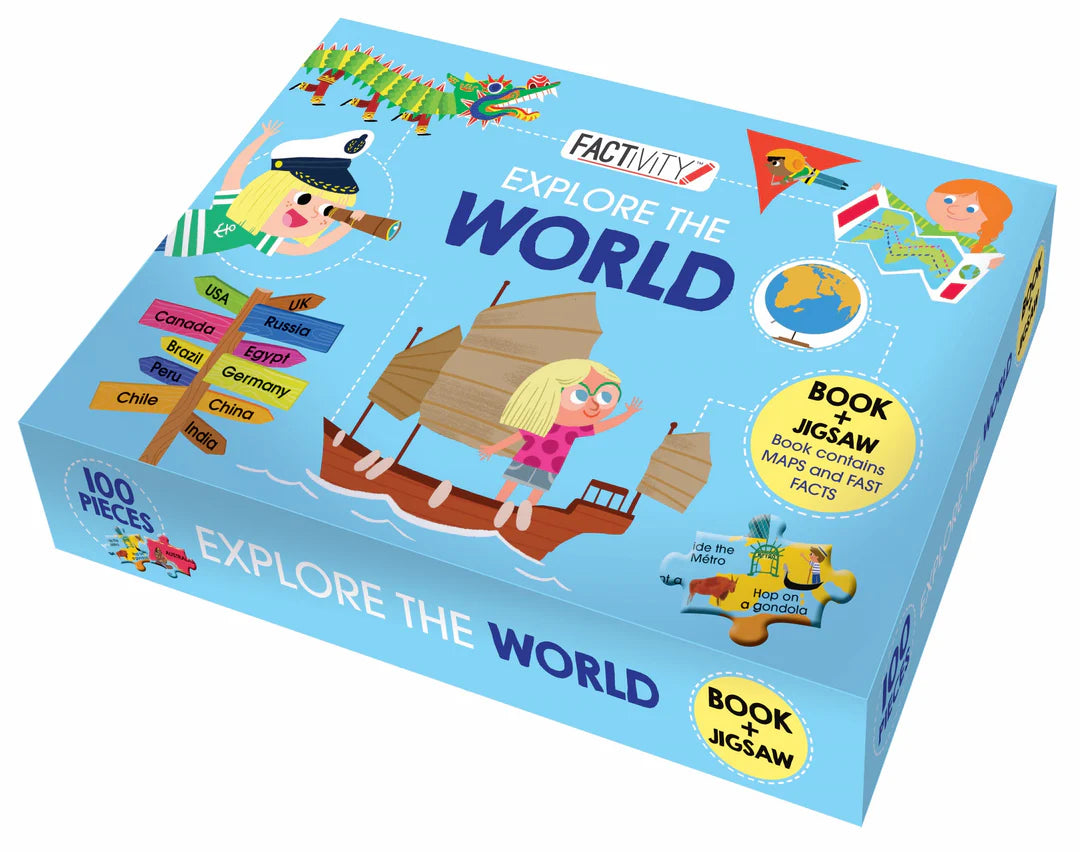 Book | Factivity - Book & Puzzle - Explore the World