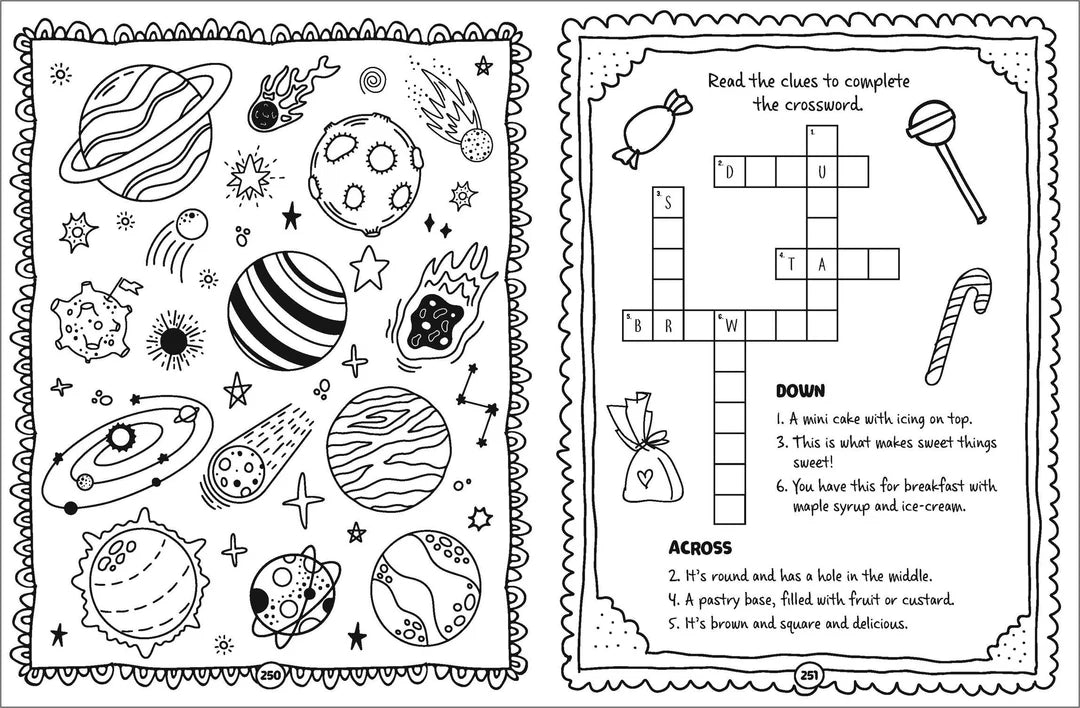 Book | Lots of Things to Do and Colour - Unicorns, Enchanted Lands and Sweet Treats