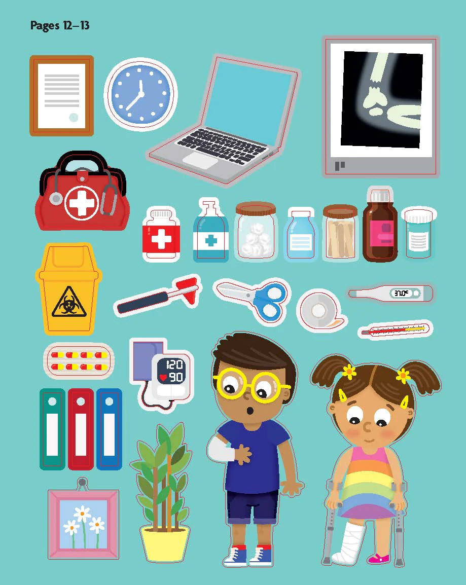 Book | FunFacts - Sticker Activity Book - Human Body